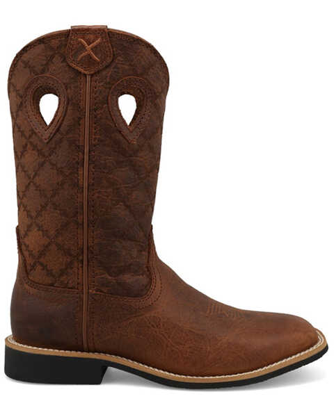 Image #2 - Twisted X Boys' Top Hand Western Boots - Broad Square Toe, Brown, hi-res