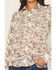 Image #3 - Shyanne Women's Mckean Desert Print Long Sleeve Fringe Button-Down Chiffon Western Shirt, Cream, hi-res