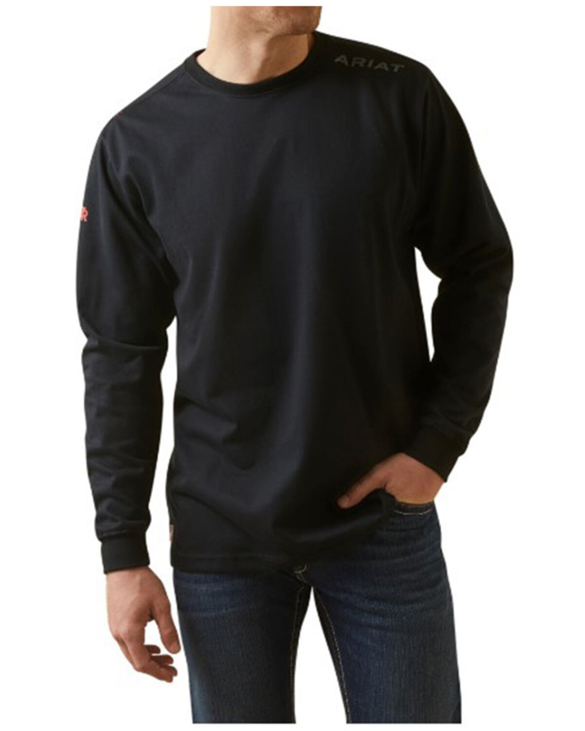 Image #2 - Ariat Men's FR Union Eagle Long Sleeve Graphic Work T-Shirt, Black, hi-res