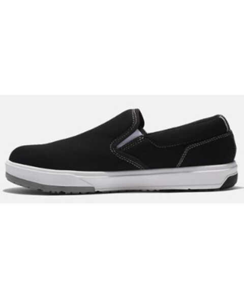Image #3 - Timberland Men's Berkley Slip-On Work Shoes - Composite Toe, Black/white, hi-res