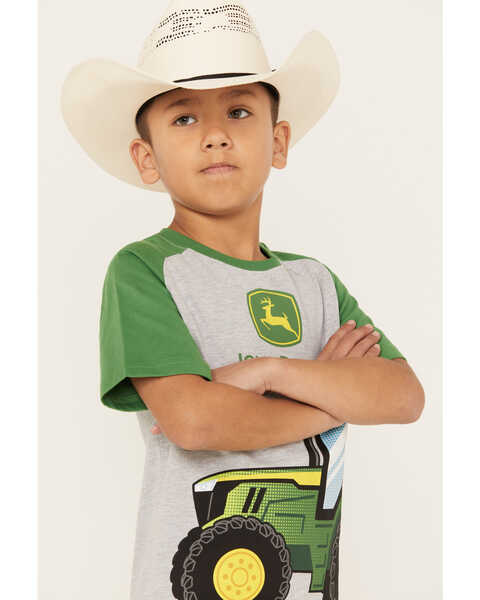 Image #2 - John Deere Boys' Tractor Graphic T-Shirt, Grey, hi-res
