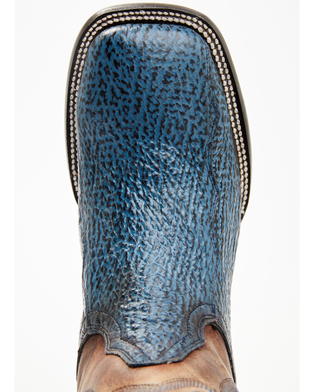 最も優遇の James Cody Men's Square Broad - Boots Western Shark Exotic 帽子