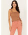 Image #1 - Shyanne Women's Smocked Tank, Brown, hi-res