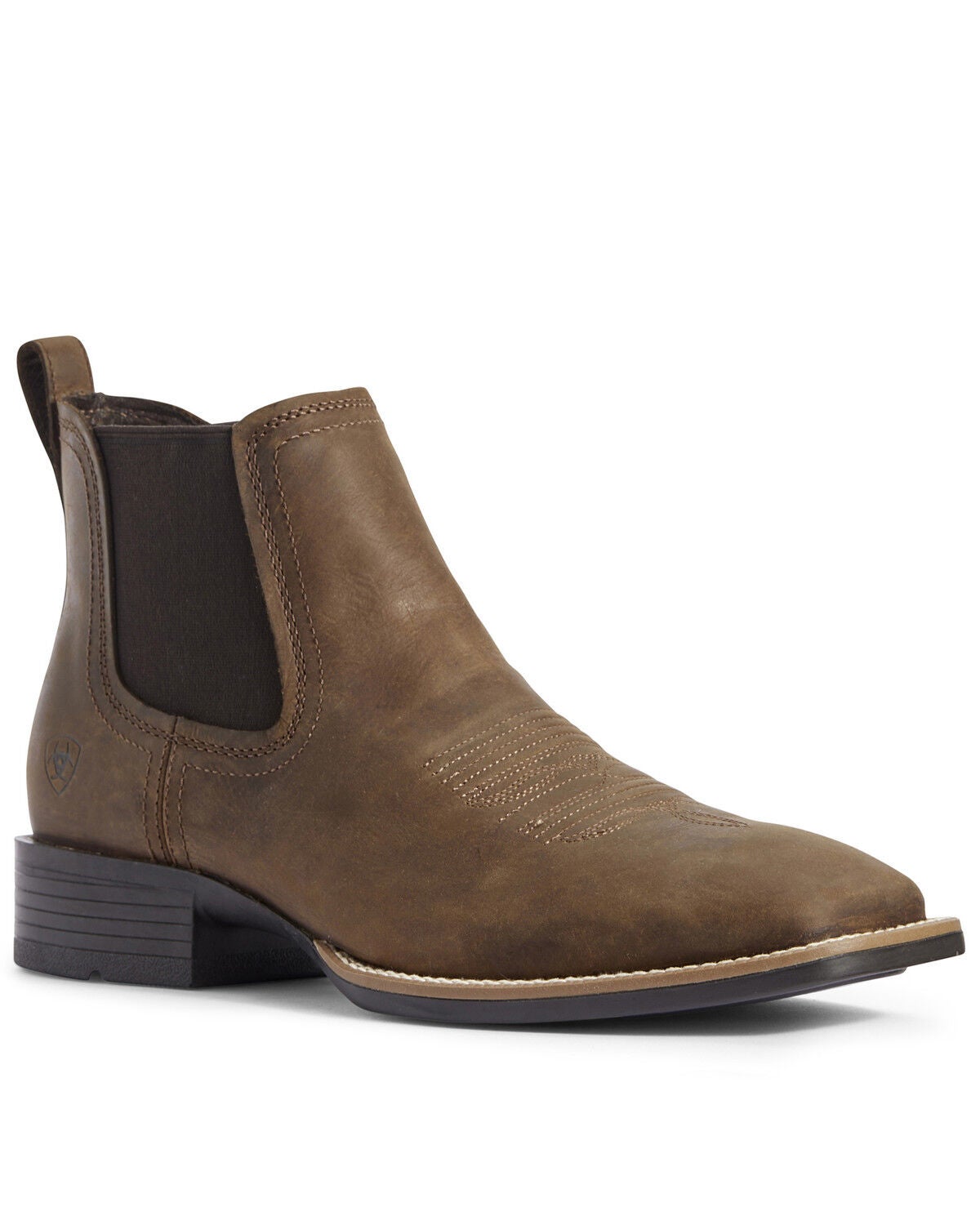 Ariat Men's Booker Ultra Bantamweight Chukka Boots - Square Toe, Brown, hi-res