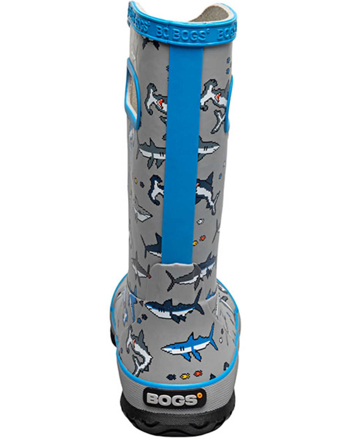 Image #5 - Bogs Boys' Pixel Shark Rainboots, Multi, hi-res