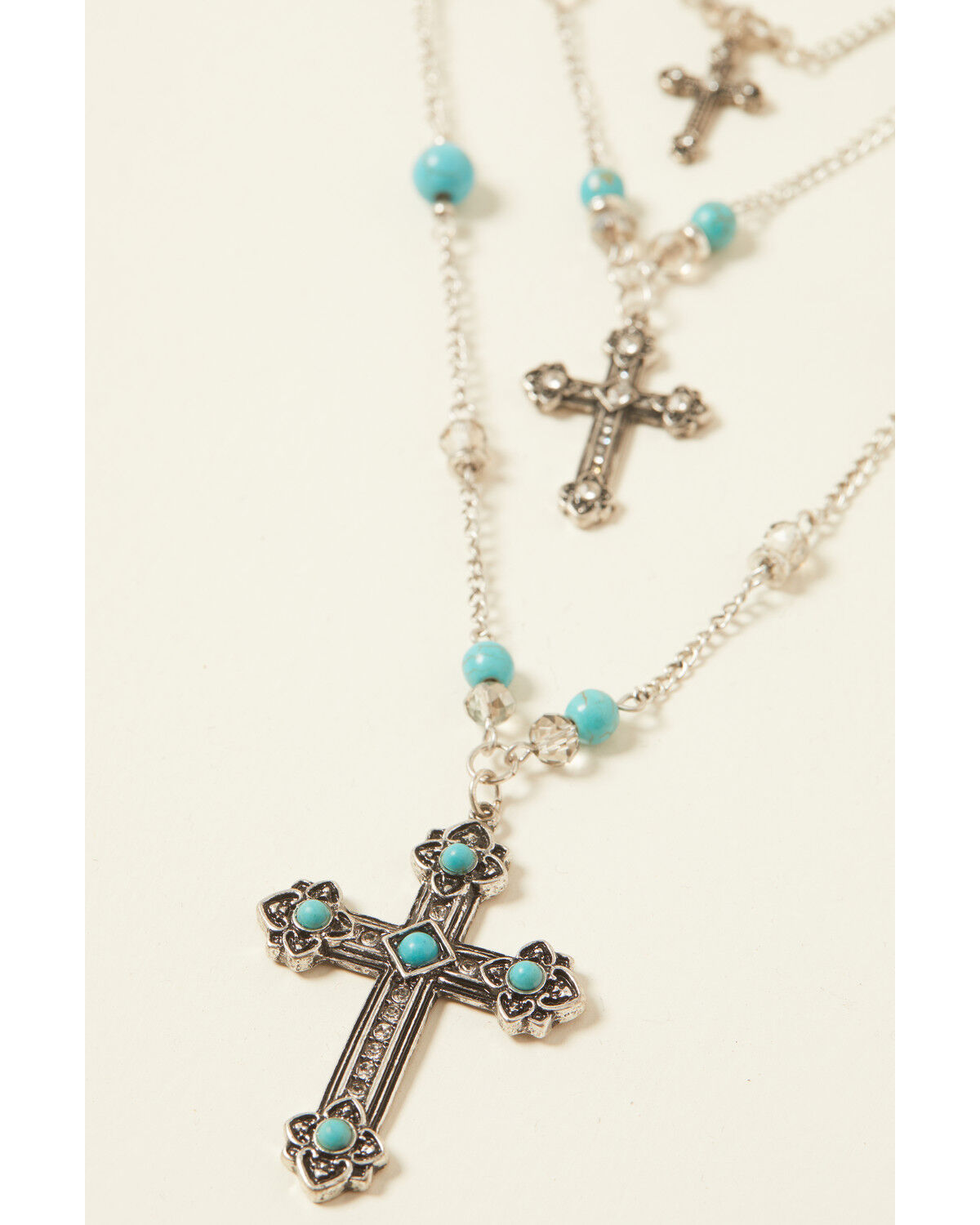 Image #2 - Shyanne Women's Cross Jewelry Set - 2 Piece, Silver, hi-res