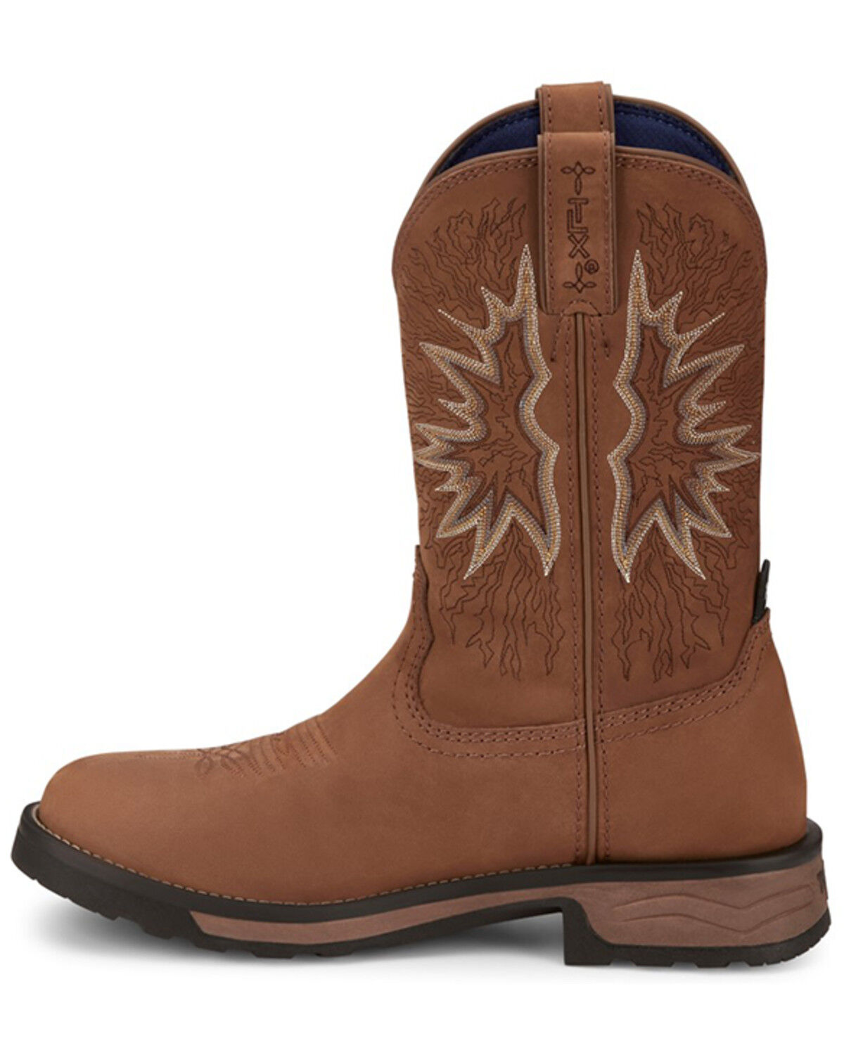 Image #3 - Tony Lama Men's Boom Saddle Cowhide Pull-On  Western Work Boots - Soft Toe, Tan, hi-res