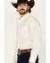 Image #2 - Ariat Men's Wrinkle Free Griffin Geo Print Long Sleeve Button-Down Western Shirt - Tall, Cream, hi-res