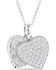 Montana Silversmiths Women's Country Charm Crystal Love Necklace, Silver, hi-res