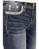 Image #4 - Miss Me Women's Dark Wash Mid Rise Bootcut Stretch Denim Jeans , Dark Wash, hi-res