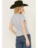 Image #4 - White Crow Women's Ombre Bandana Short Sleeve Graphic Print Tee, Blue, hi-res