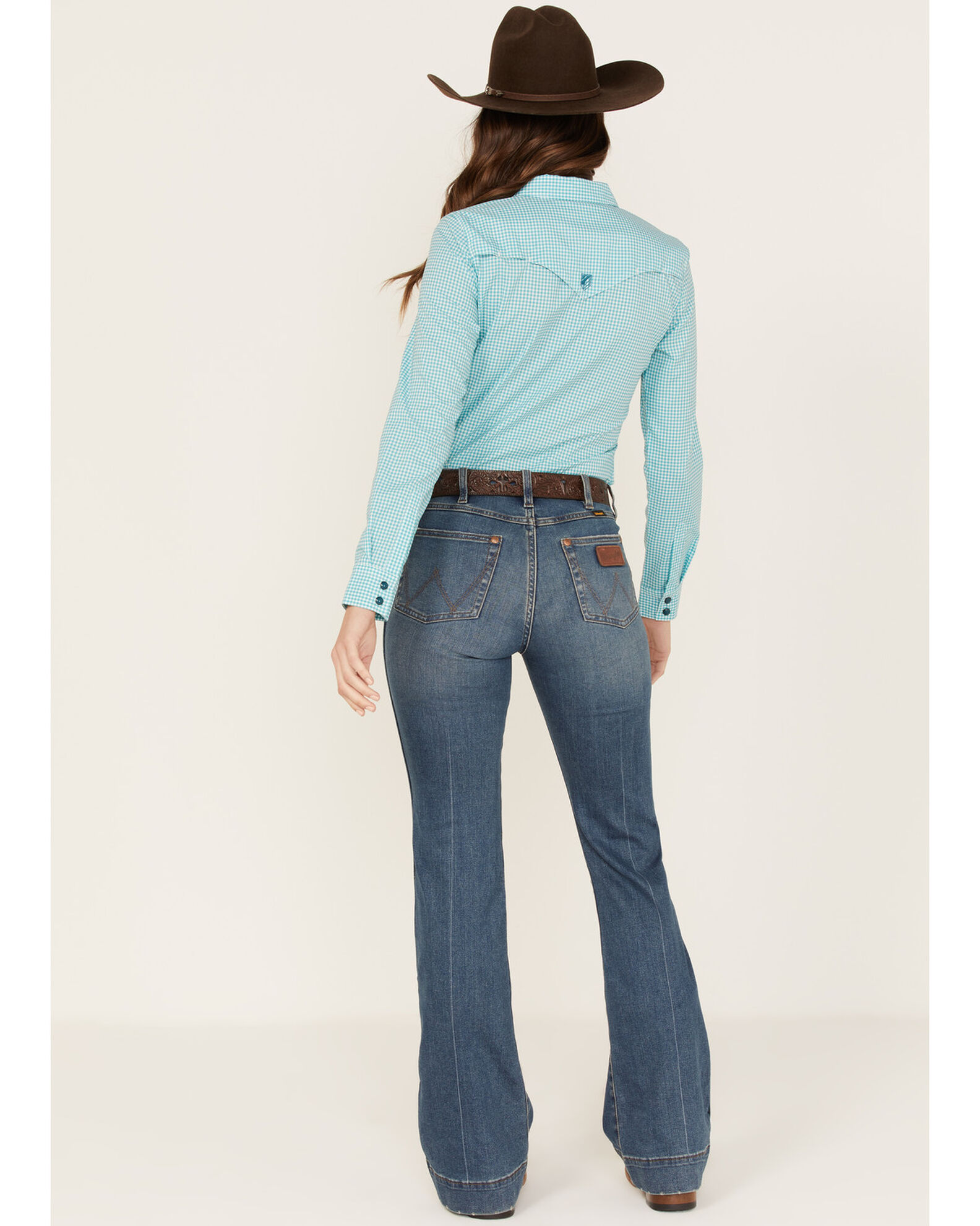 Image #3 - Wrangler retro Women's Vintage Medium Shelby Trouser Jeans, Blue, hi-res