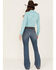 Image #3 - Wrangler retro Women's Vintage Medium Shelby Trouser Jeans, Blue, hi-res