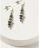 Image #3 - Paige Wallace Women's Navajo Pearl Stick Earrings , Turquoise, hi-res