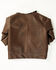 Image #3 - Urban Republic Toddler Girls' Sherpa Lined Moto Jacket, Tan, hi-res