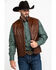 Image #1 - Scully Leatherwear Men's Quilted Leather Vest , , hi-res