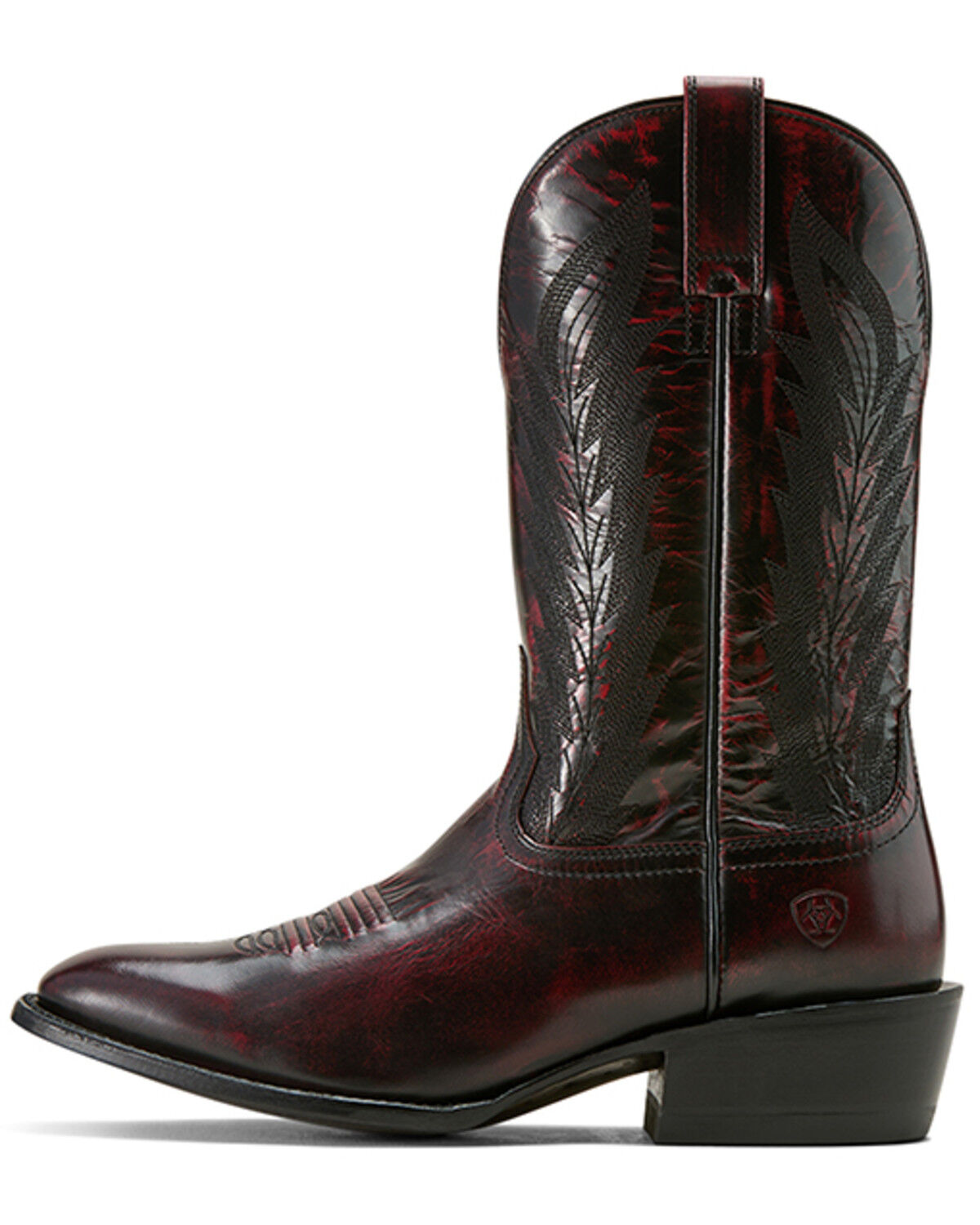 Image #2 - Ariat Men's Willie Western Boots - Square Toe, Black Cherry, hi-res