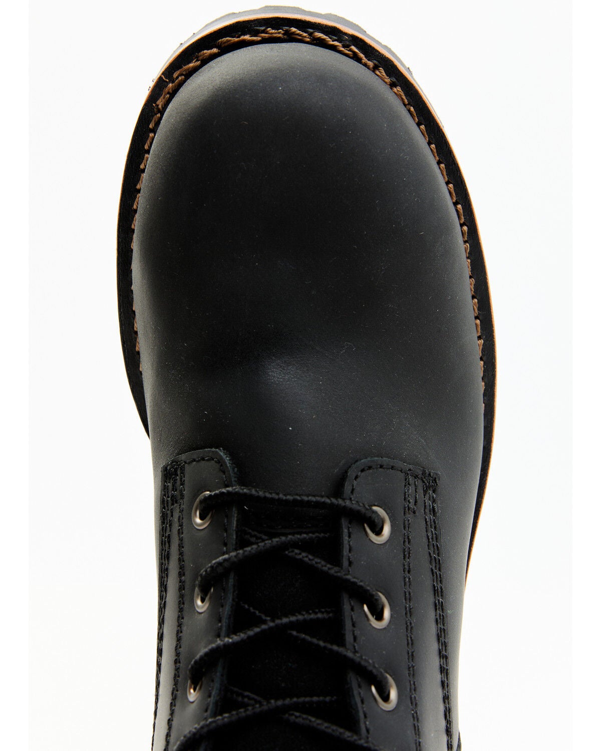 Image #6 - Hawx Men's 8" Logger Work Boots - Composite Toe, Black, hi-res