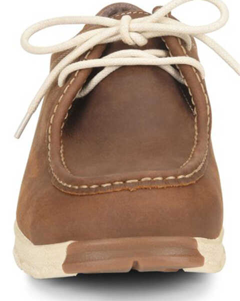 Image #4 - Carolina Men's S-117 ESD Work Shoes - Aluminum Toe, Mahogany, hi-res