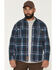 Image #1 - Lucky Brand Workwear Men's Everglades Plaid Print Long Sleeve Button-Down Flannel Shirt, Dark Teal, hi-res