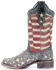 Image #3 - Corral Women's Blue Jeans Stars & Stripes Western Boots - Square Toe, Blue, hi-res