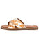 Image #3 - Yellow Bow Women's Linta Crossband Slide Sandals, Cream/brown, hi-res