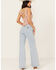 Image #3 - Rolla's Women's Boot Barn Exclusive Nina Light Wash High Rise Eastcoast Flare Stretch Denim Jeans , Light Wash, hi-res