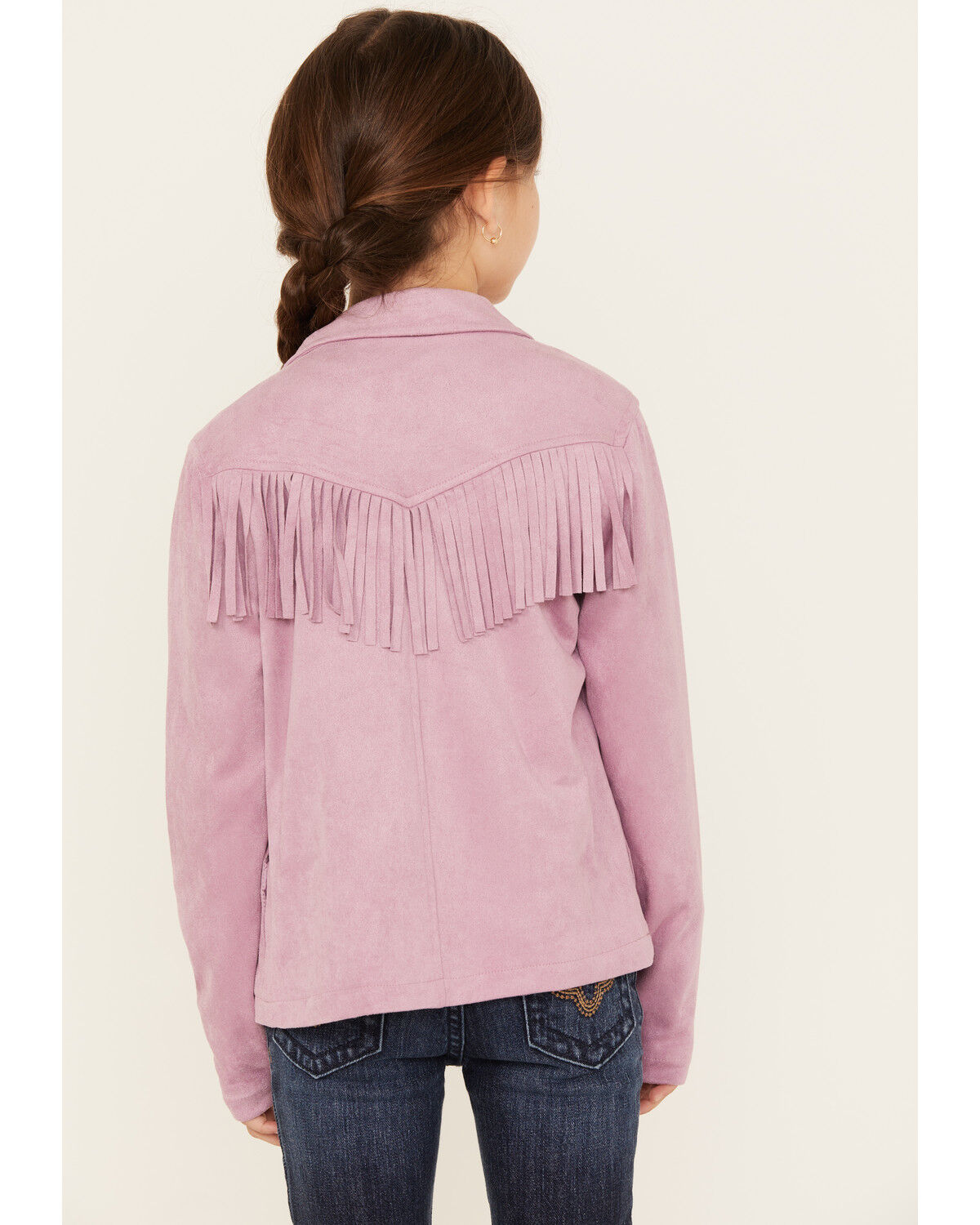 Image #4 - Shyanne Girls' Faux Suede Fringe Jacket, , hi-res