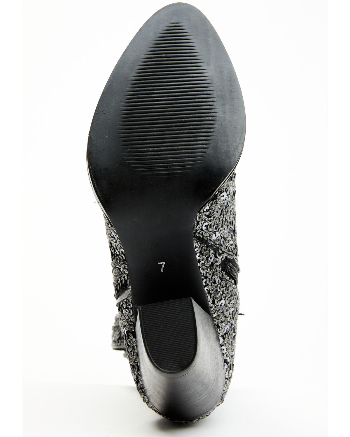 Image #7 - Shyanne Women's Dolly Western Booties - Round Toe, Silver, hi-res