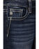 Image #4 - Miss Me Girls' Medium Wash Wing Pocket Bootcut Stretch Denim Jeans, Blue, hi-res