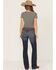 Image #3 - Ariat Women's Mid Rise Entwined Bootcut Jeans, Blue, hi-res