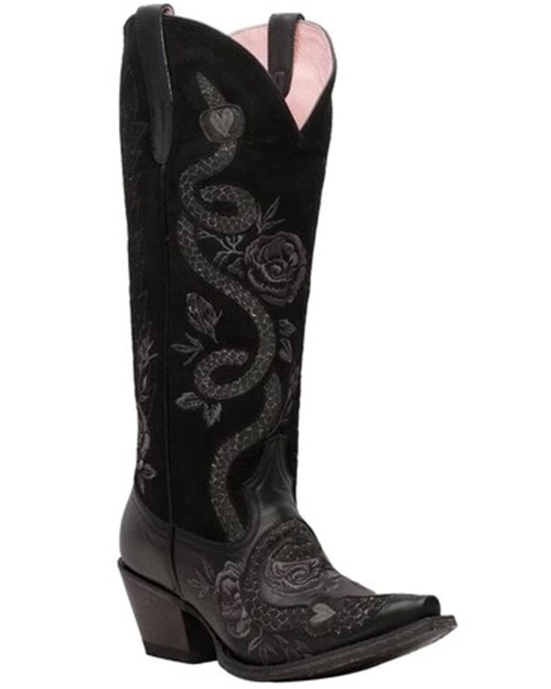 Lane Women's Charmer Western Boots - Snip Toe, Black, hi-res