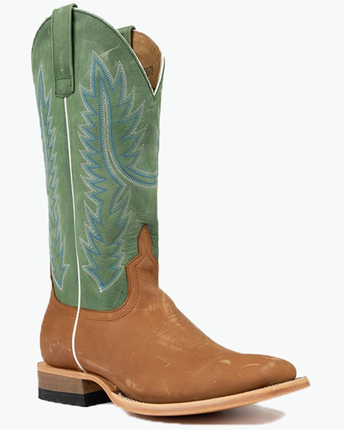 Image #1 - Horse Power Men's Tall Western Boots - Broad Square Toe, Tan, hi-res