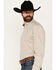 Image #2 - Stetson Men's Geo Print Long Sleeve Button Down Western Shirt, Brown, hi-res