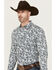 Image #2 - Gibson Men's Pop Paisley Print Long Sleeve Button-Down Western Shirt, Grey, hi-res