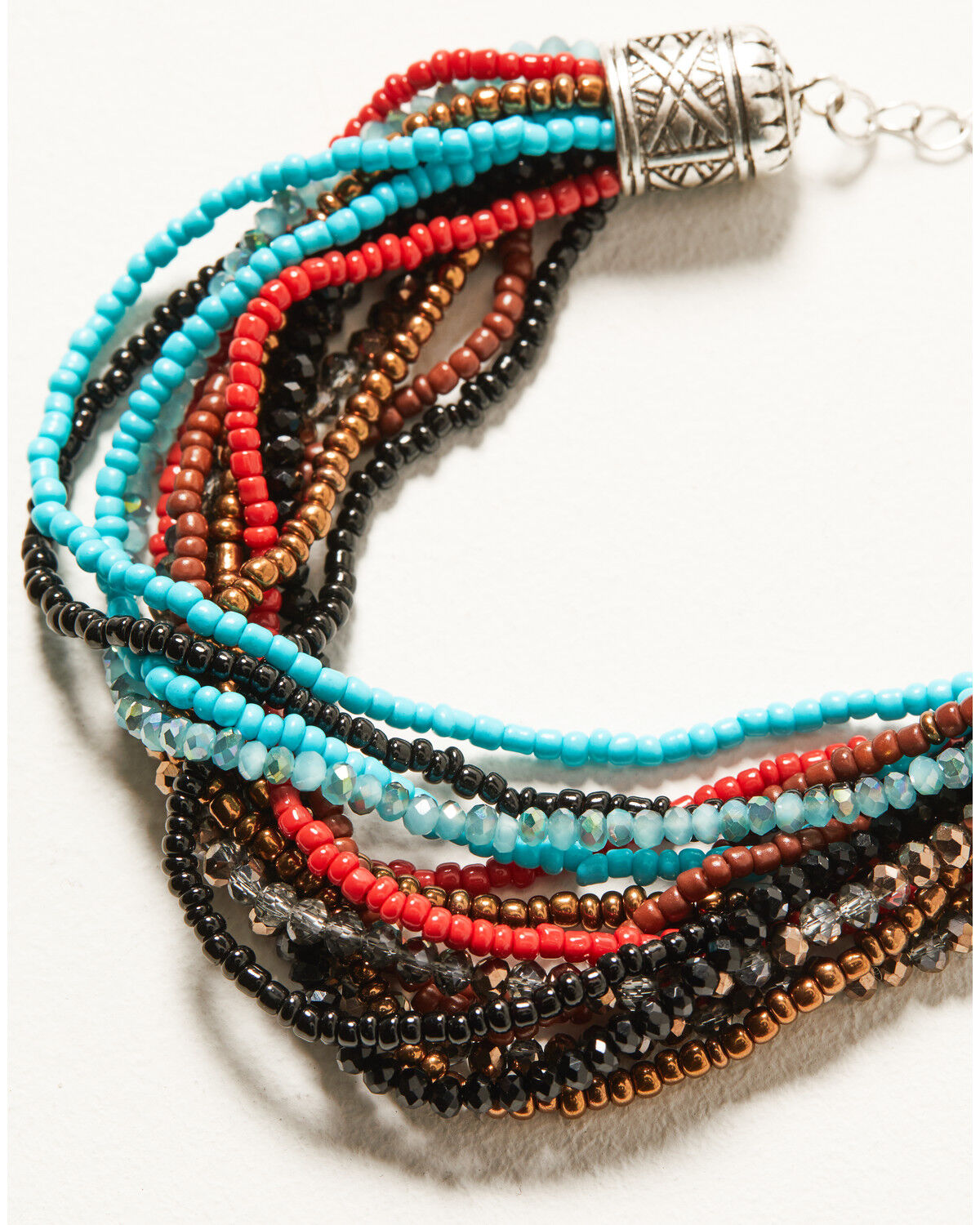 Image #2 - Shyanne Women's Silver Dakota Multi-Beaded Bracelet, Silver, hi-res