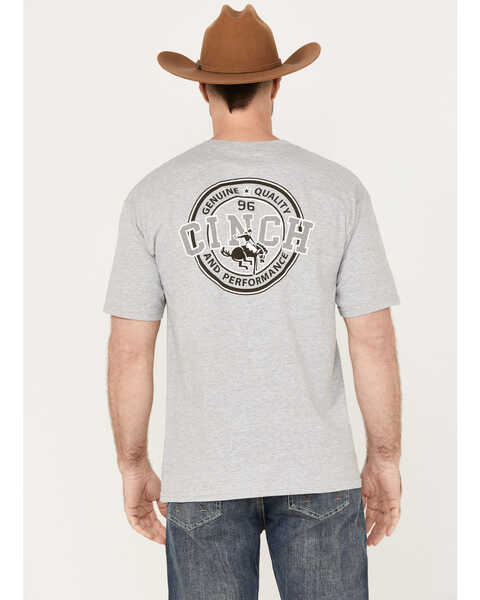 Image #3 - Cinch Men's Logo Short Sleeve Graphic T-Shirt, Heather Grey, hi-res