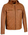 Image #1 - Milwaukee Leather Men's Zipper Front Leather Jacket w/ Removable Hood  , Tan, hi-res