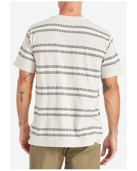 Image #2 - Brixton Men's Hilt Stripe Print Pocket Graphic T-Shirt, Cream, hi-res