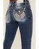 Image #2 - Miss Me Women's Medium Wash Mid Rise Winged Pocket Bootcut Stretch Denim Jeans, Medium Wash, hi-res