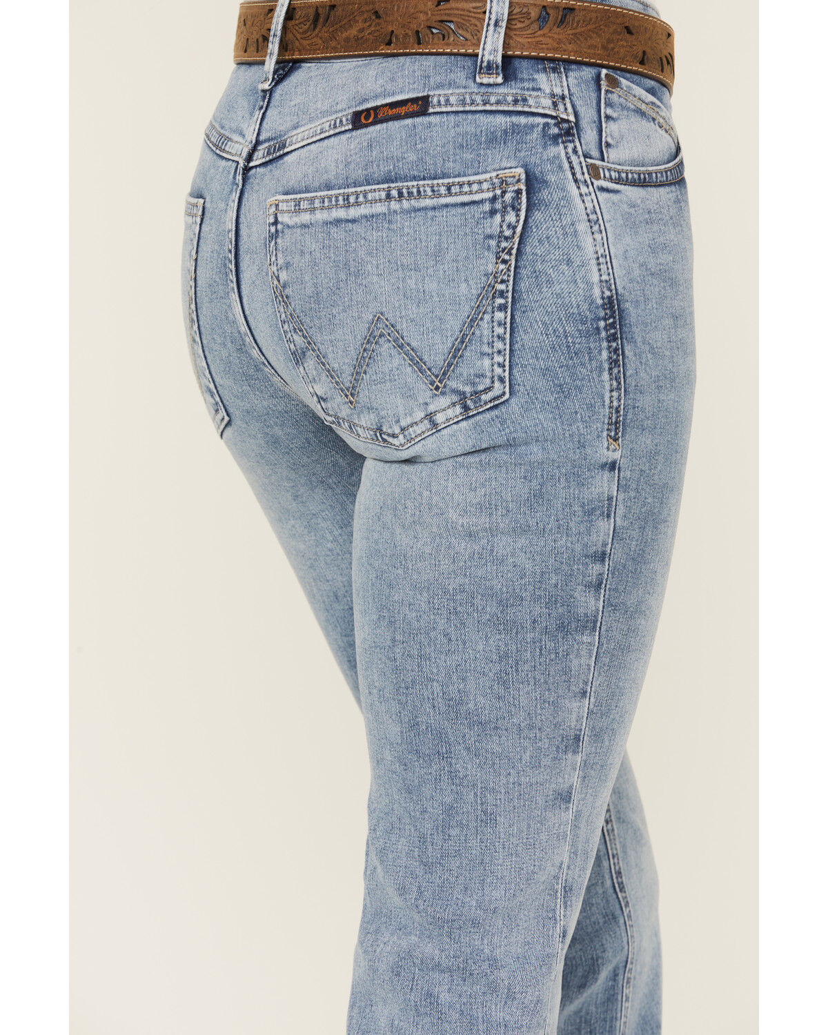 Image #4 - Wrangler Women's Nadia Medium Wash Mid Rise Ultimate Riding Bootcut Stretch Denim Jeans, Medium Wash, hi-res