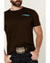 Image #2 - Rock & Roll Denim Men's Southwestern Circle Logo Short Sleeve Graphic T-Shirt, Dark Brown, hi-res