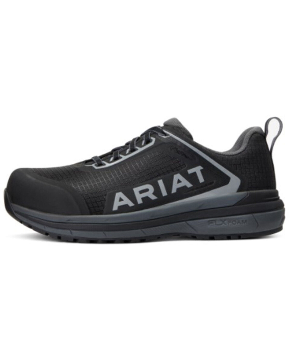 Image #2 - Ariat Women's Outpace Lace-Up Safety Work Sneaker - Composite Toe, Black, hi-res
