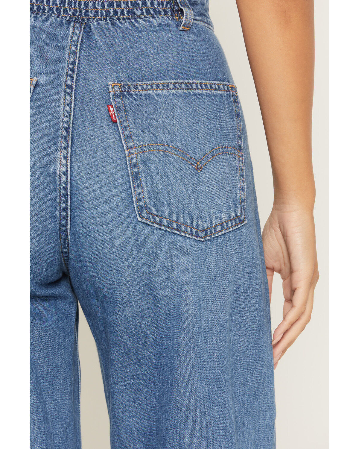 Image #4 - Levi's Women's Bustier Light Wash Sleeveless Wide Leg Denim Jumpsuit, Light Wash, hi-res