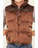 Cody James Boys' Hood River Nylon Puffer Vest, Dark Brown, hi-res