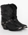Image #1 - Shyanne Women's Tammye Slouch Harness Fashion Boots - Round Toe, Black, hi-res