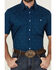 Image #3 - RANK 45&reg; Men's Ribbon Medallion Print Short Sleeve Button-Down Stretch Western Shirt, Blue, hi-res