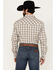 Image #4 - Wrangler 20X Men's Plaid Print Long Sleeve Snap Western Shirt, Sand, hi-res