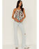 Idyllwind Women's Floral Haze Tank Top, Taupe, hi-res