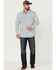 Image #2 - Moonshine Spirit Men's Southwestern Geo Print Long Sleeve Snap Western Shirt, Ivory, hi-res